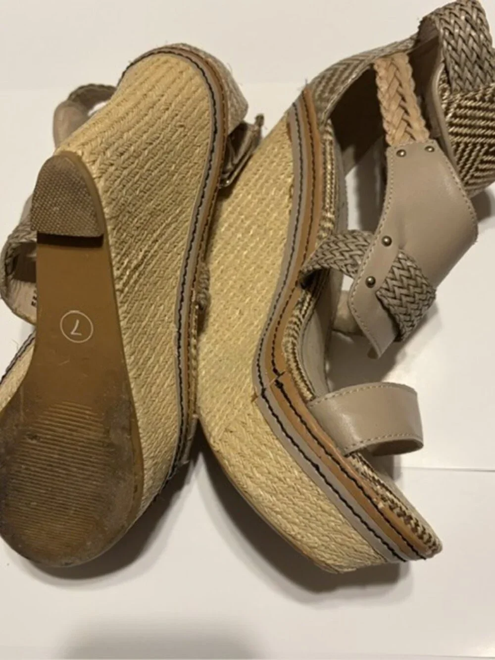 MIA Wedges Like New Size 7 Tan Color